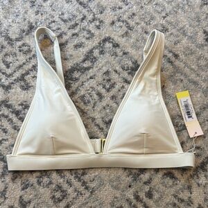 Summersalt Cream Plunge Bikini Top